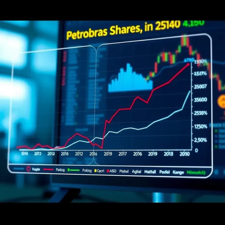 Graph showing distribution of Petrobras shares among different types of investors