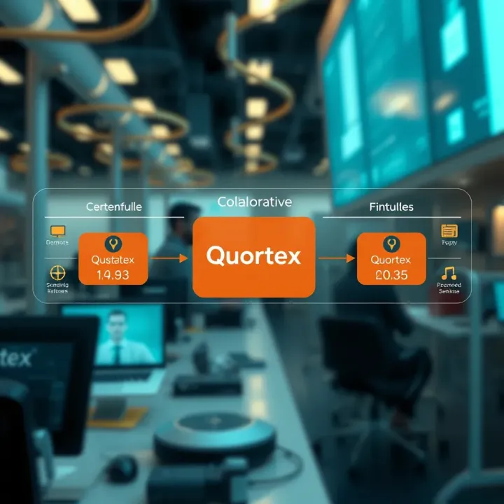 Diagram illustrating the collaborative streaming technology architecture of Quortex platform