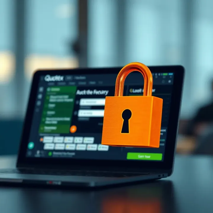 Illustration of account recovery options and security tips for Quotex users