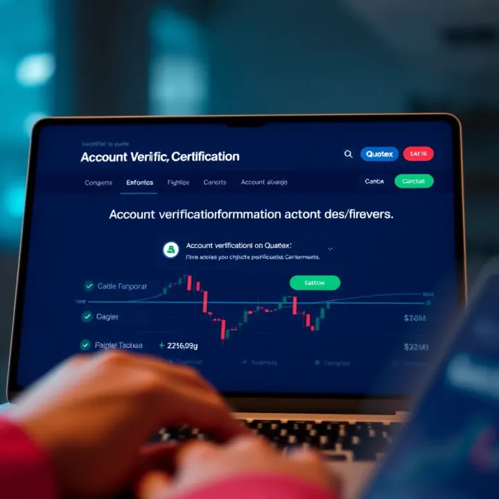 Account Verification Confirmation on Quotex Verification confirmation screen on Quotex dashboard