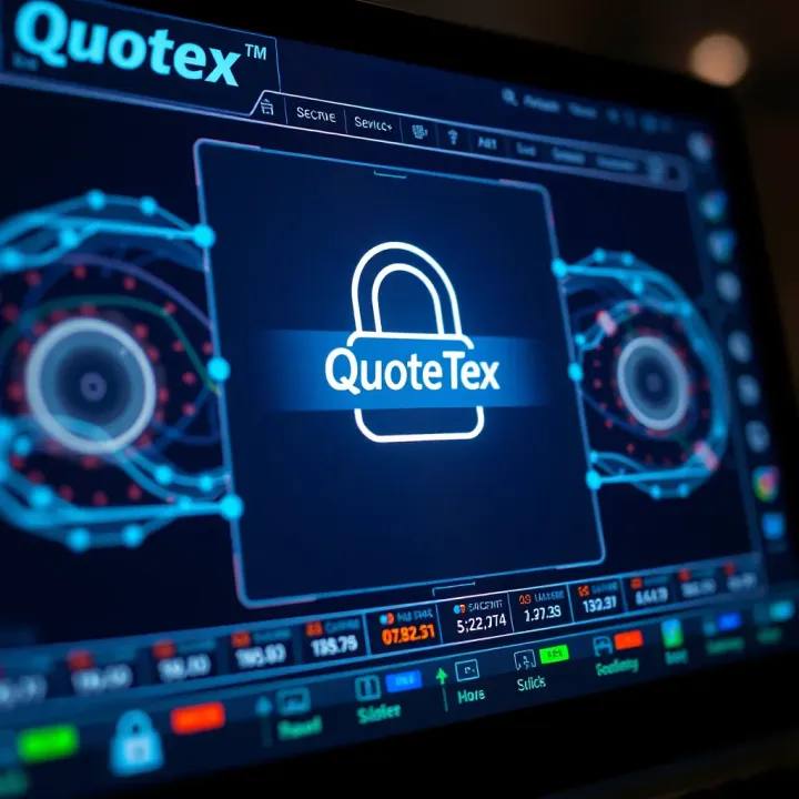 Secure login screen with encryption symbols representing safe access and data protection