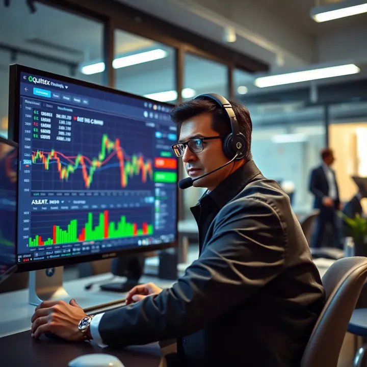Security Measures and Customer Support on Quotex.com Secure online trading environment emphasizing encryption and customer support features