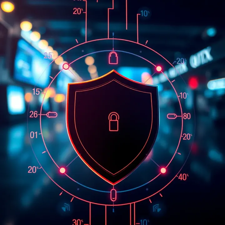 Security shield symbolizing safety measures in Quotex trading environment