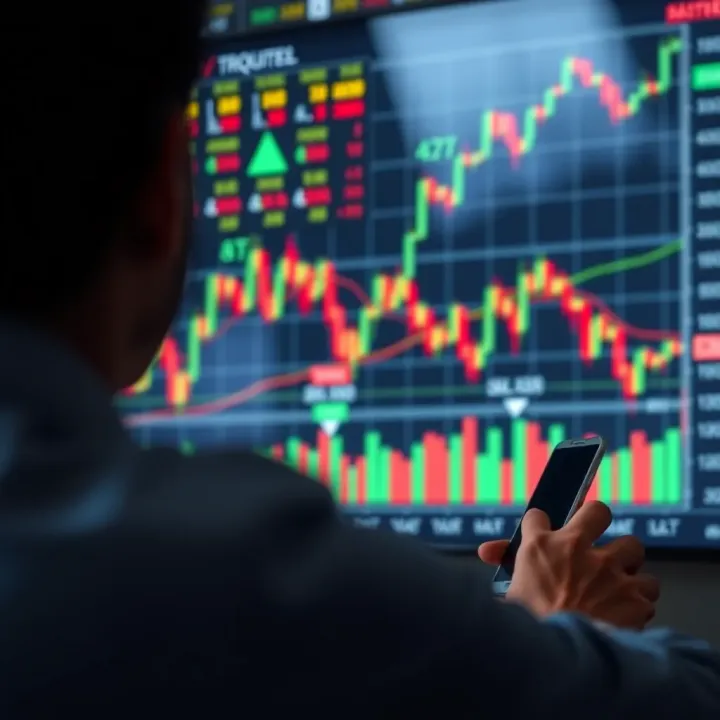 Chart illustrating risk management techniques and pattern analysis for Quotex trading optimization