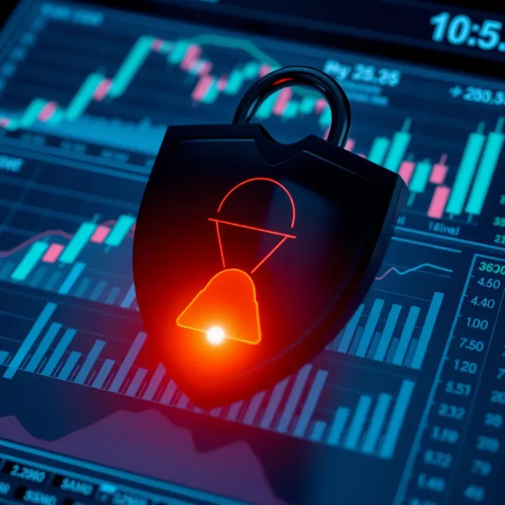 Secure Investment Concept with Protective Shield on Financial Graphs Safe investment concept showing a secure shield overlay on financial graphs