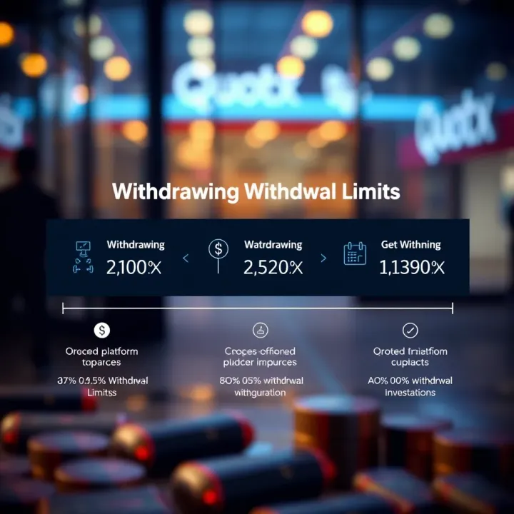 Diagram illustrating withdrawal limits and factors affecting Quotex platform transactions